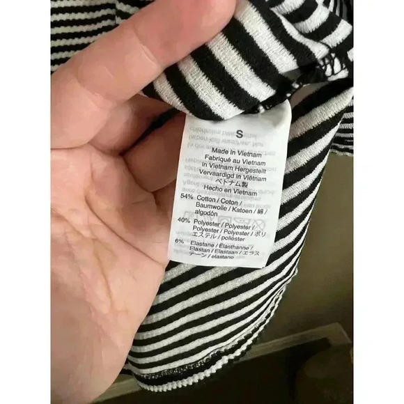 J. Crew Mercantile Striped Short-Sleeve‎ Structured Knit Dress Size Small - Picture 12 of 12